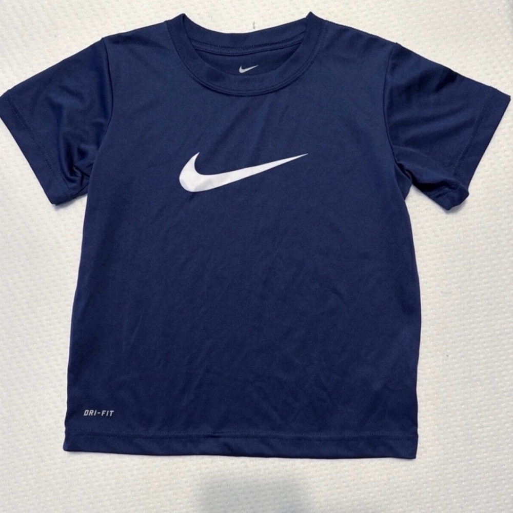 Nike Navy Short Sleeve Tee with White Swoosh